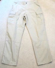 5.11 Tactical Series Ripstop Cargo Pants Taclite Tac-105C Men's 35.5 X 32 Khaki