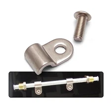 3/8 Stainless Steel Single Line Clamps With Mounting Hardware - Pack of 12