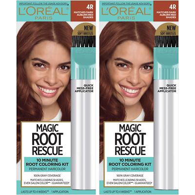 Root Rescue Dark Auburn Red 4R 2PK