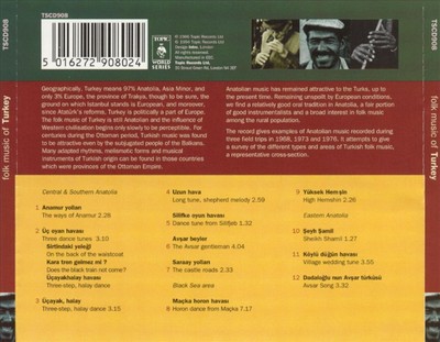 VARIOUS ARTISTS FOLK MUSIC OF TURKEY NEW CD