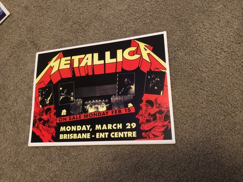 METALLICA 1993 Brisbane Concert Flyer A4 High Quality Reproduction | eBay