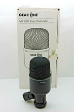 Gear One Mk1000 Kick Drum Bass 3-pin Xlr Mic Black W/ Threaded Mount And Box