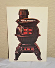 Nos unposted Ezra Brooks decanter Postcard Pot Bellied Stove
