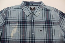 Hurley Men's Archer Short Sleeve Button Front Shirt Large L