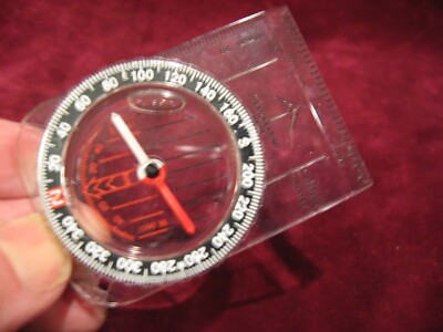 Vintage Boy Scouts Compass Ruler Silva Starter Vgd!