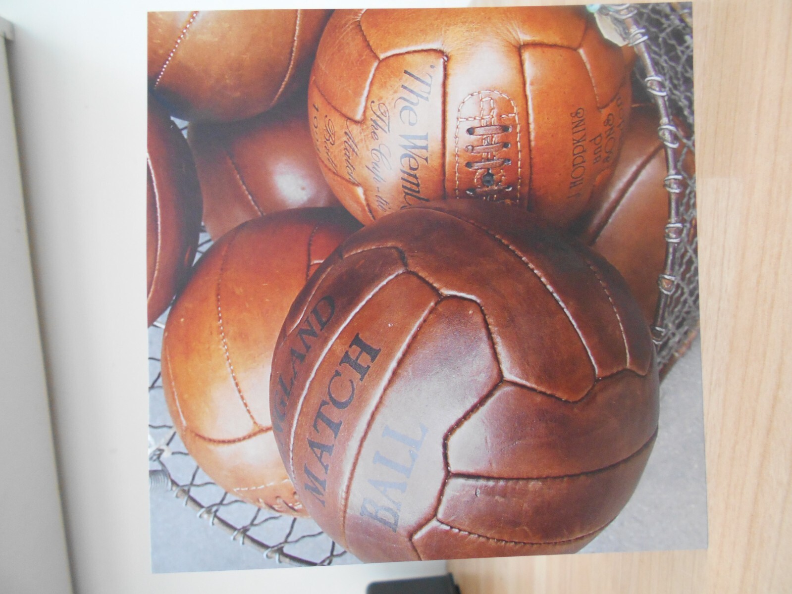 Leather footballs Blank greeting card Free p&p eBay