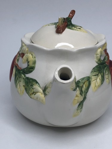 VINTAGE CBK TEAPOT WITH LOCKING LID-APPLES AND IVY PATTERN - FAST SAFE SHIP - Bild 2 von 9
