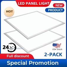 2x2 LED Panel Thin Edge-Lit Flat Light 2 Pack 5000k 45Watt Drop Ceiling Lights