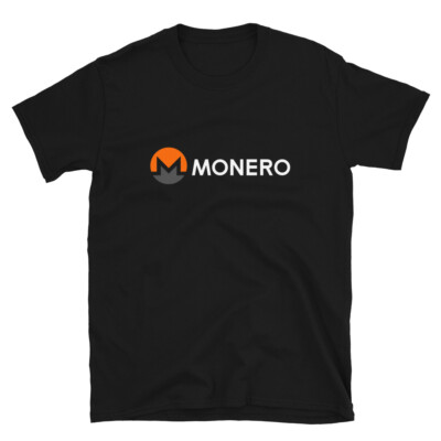 Monero Logo White T-shirt XMR Cryptocurrency Crypto Trader Gift Tee