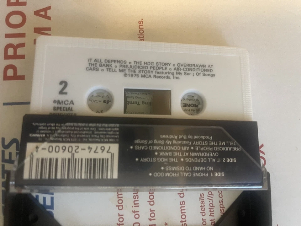 Jerry Jordan: Phone Call From God cassette-Very Rare Vintage Tested Foto 4 de 4