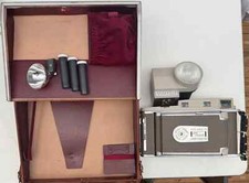 Vintage Polaroid 850 Electric Eye Land Camera With Case Original Flash And Box