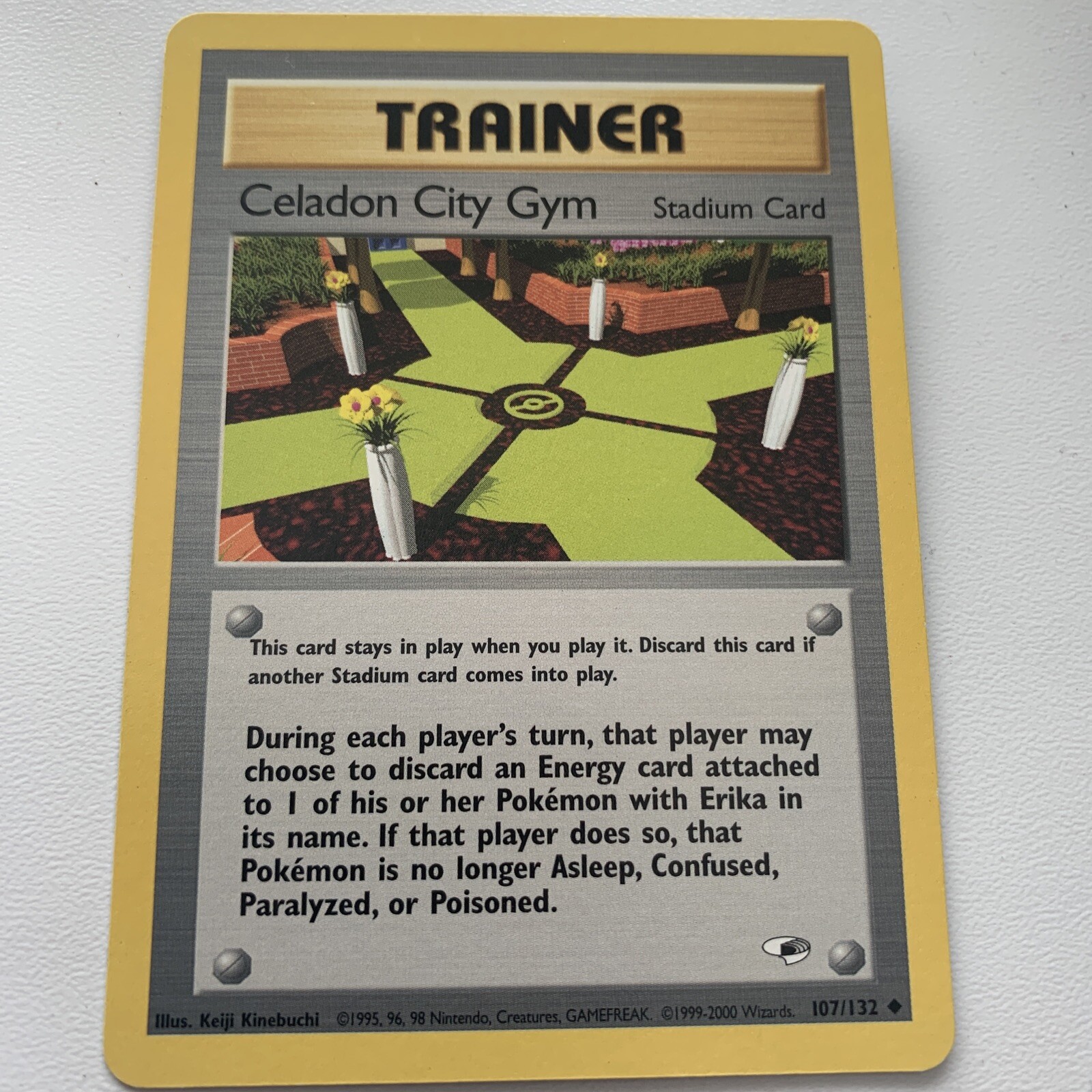 2000 Pokemon TCG Gym Heroes #107/132 Celadon City Gym Near Mint