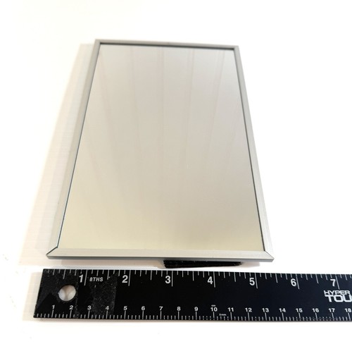 Tabletop Mirror Framed 8.5" x 5.5" Silver Color Horizontally or Vertically - Picture 4 of 7