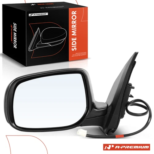 A-Premium Left Black Power Non-Heated Mirror for Toyota Corolla 2009-2013 3-pin