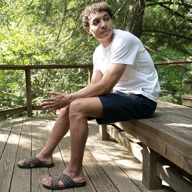 Dockers Men's Sunland Slide Sandals Color Dark Brown Size 11M