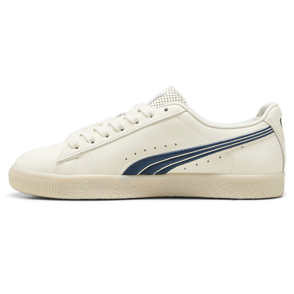 Puma Clyde Classics Lace Up Mens Off White Sneakers Casual Puma Clyde Classics Lace Up Mens Off White Sneakers Casual