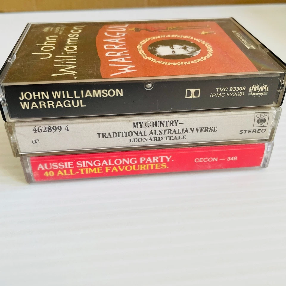 John Williamson Cassette Bundle x3 Australiana Themes Warragul Leonard Teale - Image 2 of 4
