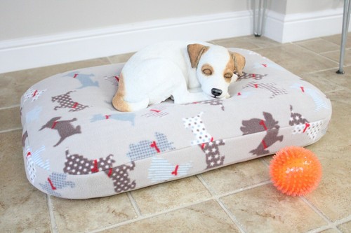 Bean Bag Dog Bed, Small Cushion Mattress Dog Bed, Washable Nesting Puppy Bed. - Picture 3 of 11