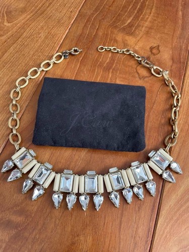 US Tariff free/J.CREW Bejeweled Necklace Gold Jewelry Women's - 第 1/2 張圖片