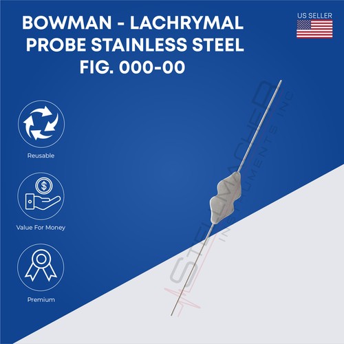 Bowman - Sonda lacrimal, acero inoxidable (cilíndrico) - Imagen 3 de 20