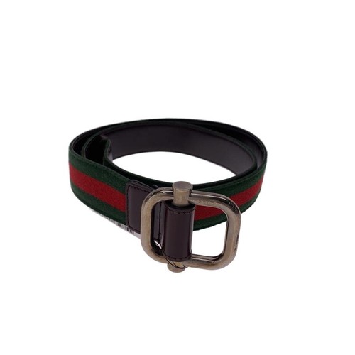 Used GUCCI◆Leather combination shelly line/belt/leather/multicolor/men's/162944