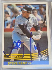 1984 Donruss STEVE KEMP Yankees In-Person Signed AUTO Autographed