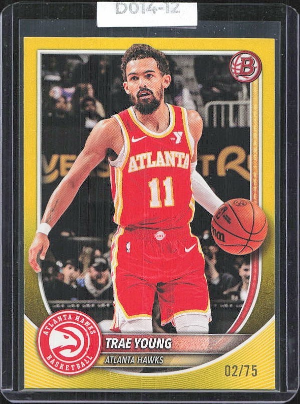5-369 - 2025-26 Bowman - Trae Young #83 - Yellow Border - /75 COLOR MATCH