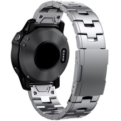 22 26Mm Quick Fit Titanium Metal Watch Band for  Fenix 7X/7 Solar/6X/6 Pro/5 Plu