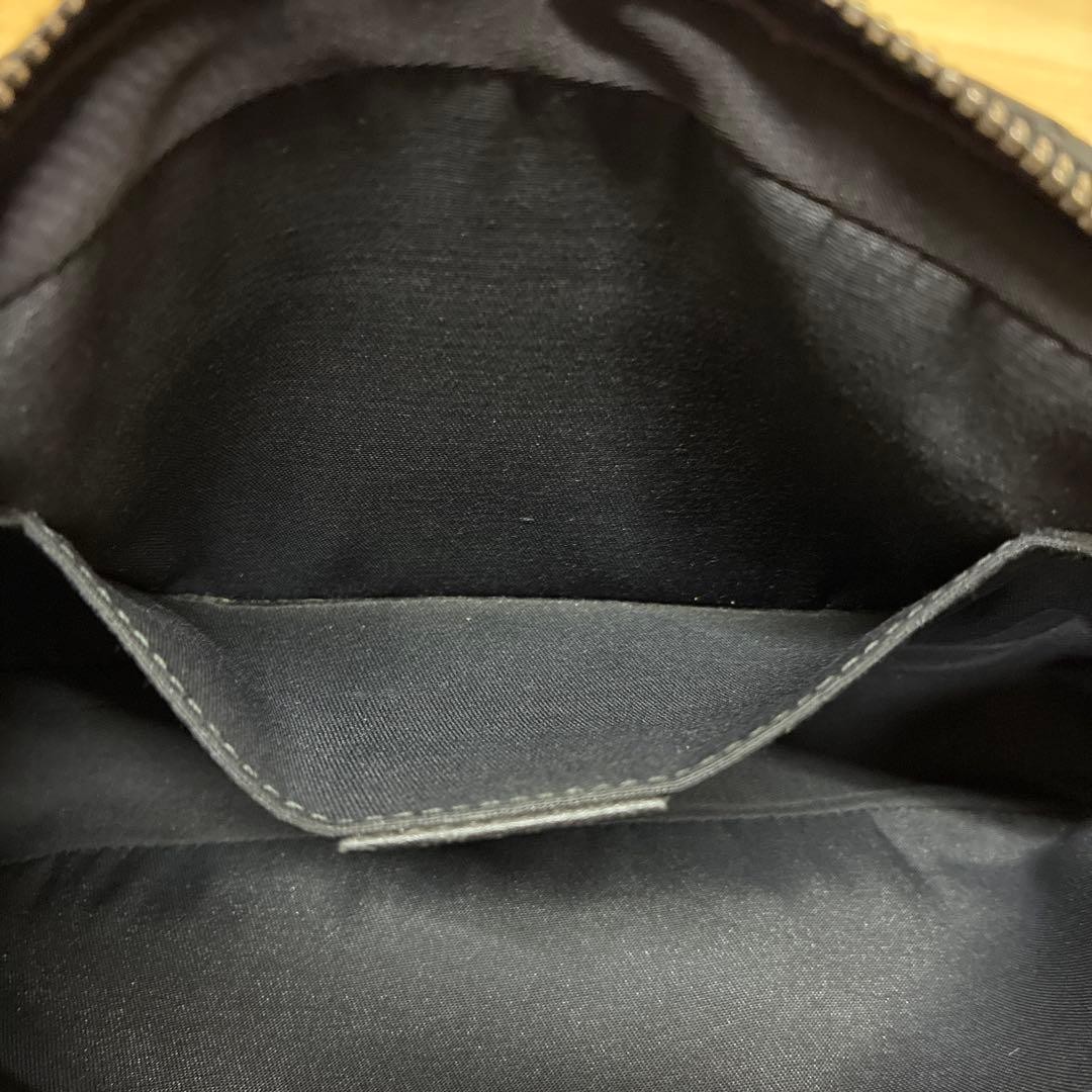 GUCCI GG Canvas Waist Bag Black Leather Unisex Authentic Crossbody Bag thumbnail 16