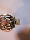 collectible vintage sterling silver Mexico filigree hinged bracelet 7 in long — photo 8