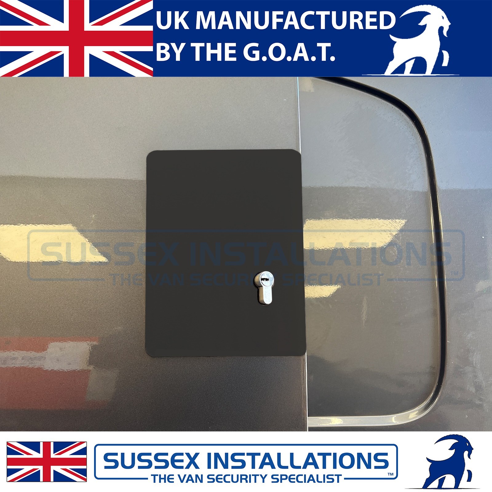 For Vauxhall Vivaro (2019-Onwards) Left Side Door Deadlock Shield Black
