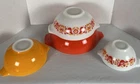 Vintage Pyrex Friendship Cinderella Mixing / Nesting Bowls - Set of 4