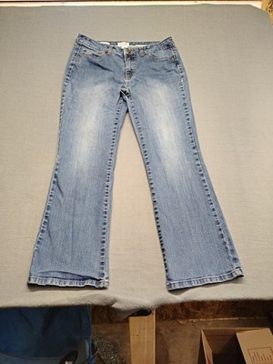 St John's Bay denim bootcut women's jeans size 12 Petite Med Was Good Condition 