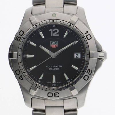 TAG Heuer Aquaracer 300M WAF1110 39mm schwarzes Zifferblatt Herrenuhr...