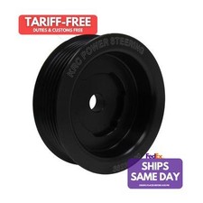 Krc Power Steering Krc 38230000 One Black Aluminum Serpentine Crank Pulley 3.0