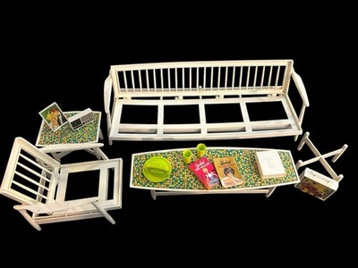 1963 Barbie Go-Together Patio/Living Room Furniture Accessories Almost Complete