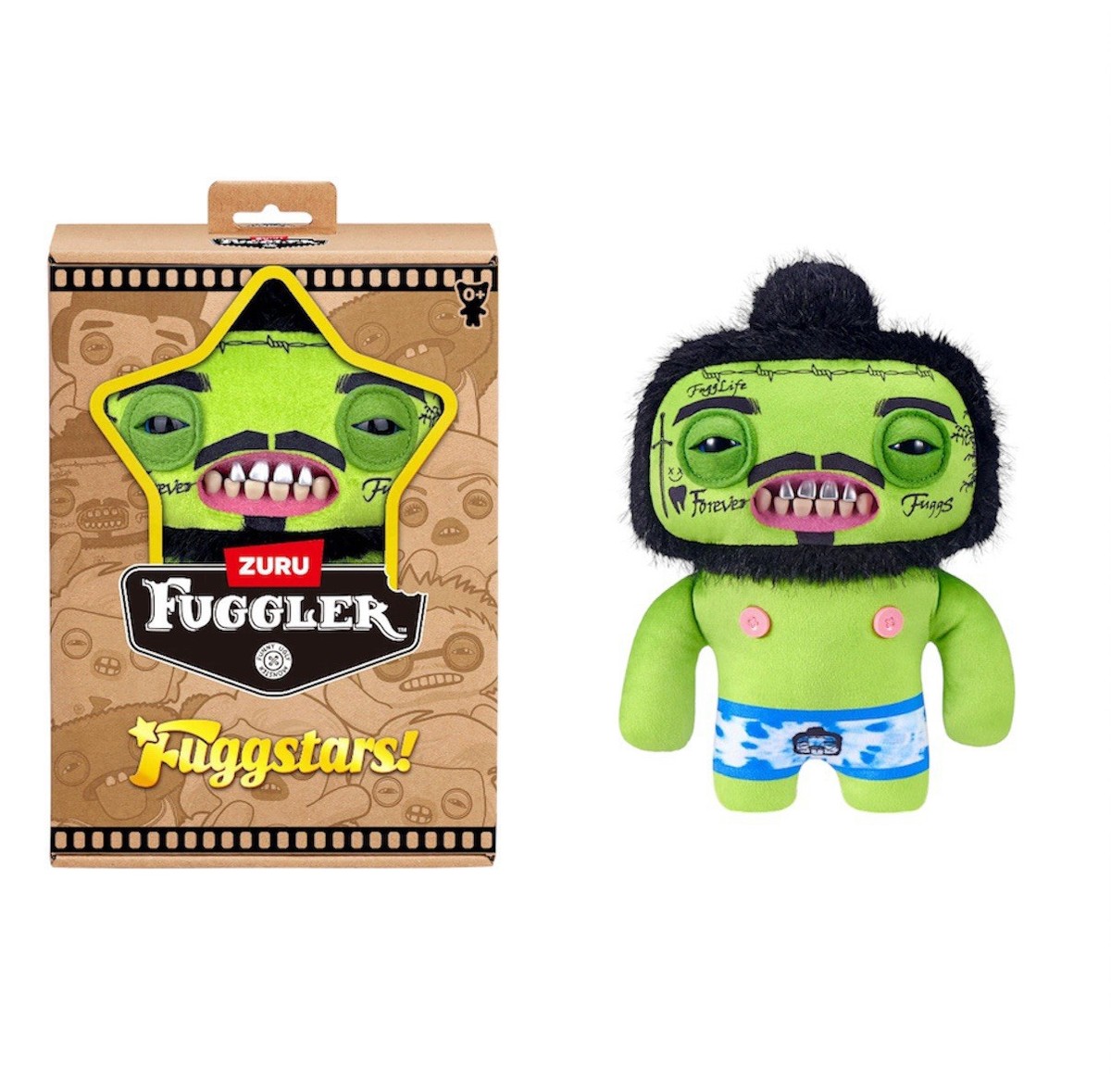 Zuru Fuggler Fugg Stars FuggStars Rhymer Mcslimer Green 9 Inch