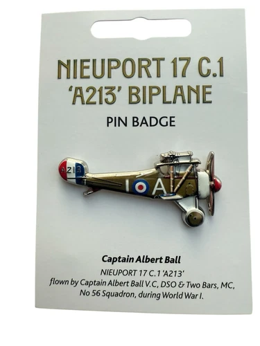 WW1 Nieuport 17 C.1 Bi Plane World War One Metal Pin Badge