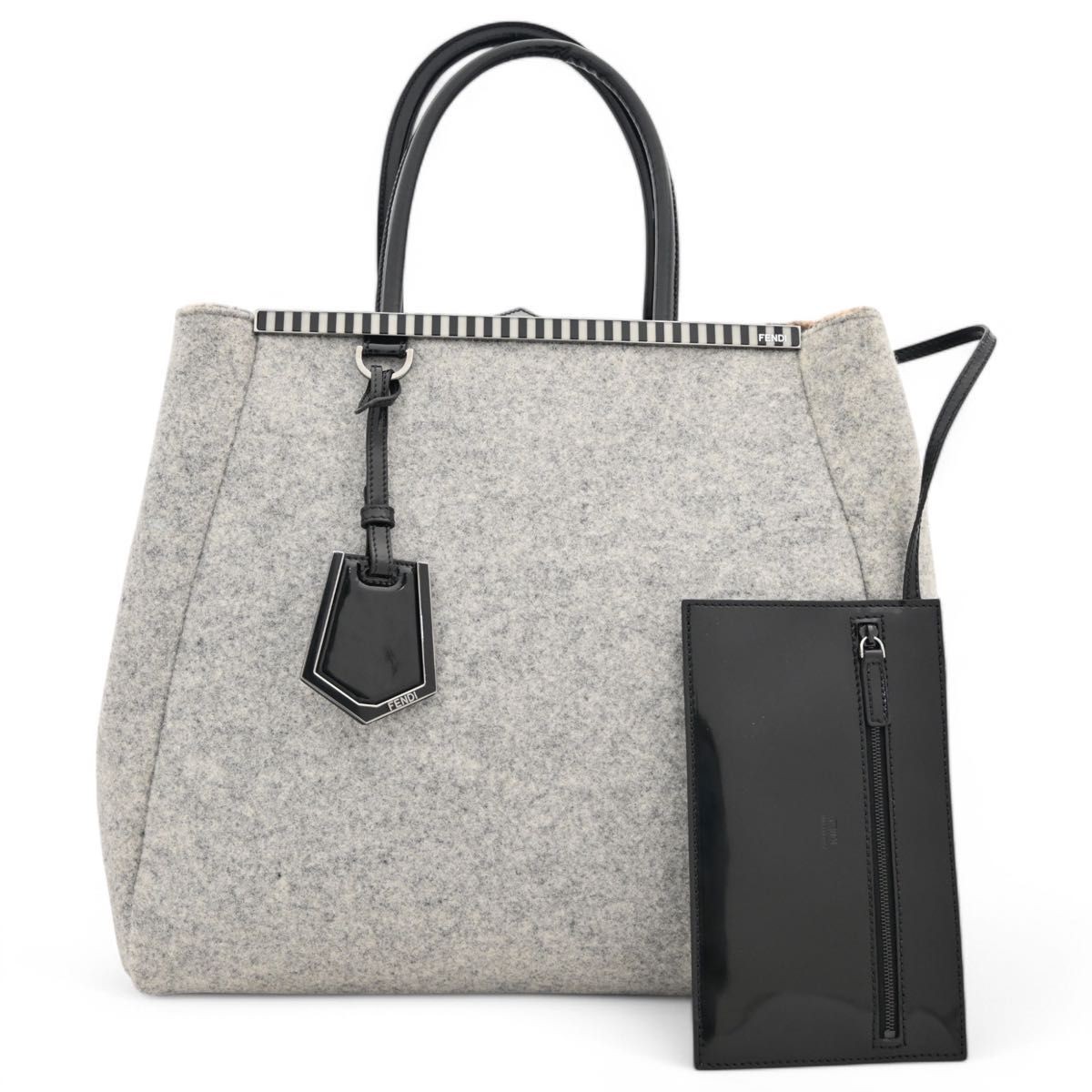 Vintage Fendi Tuchure Wool Tote Bag in Excellent Condition