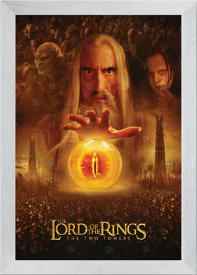 Saruman und Saurons Auge gerahmtes Wandbild Poster Leinwanddruck Bild