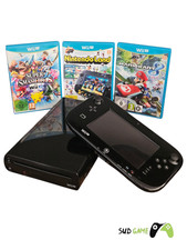 Console Nintendo Wii U 32Go Noire + 3 Jeux Dont Mario Kart – Très bon état