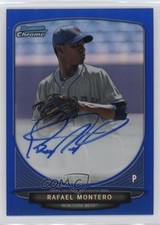 2013 Bowman Chrome Prospects Blue Refractor /150 Rafael Montero #BCA-RM Auto 6o3