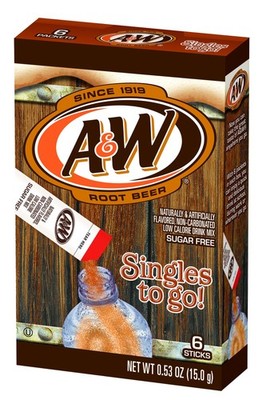 A&W Root Beer Singles to Go Drink Mix Päckchen erfrischender Geschmack 15g Größe