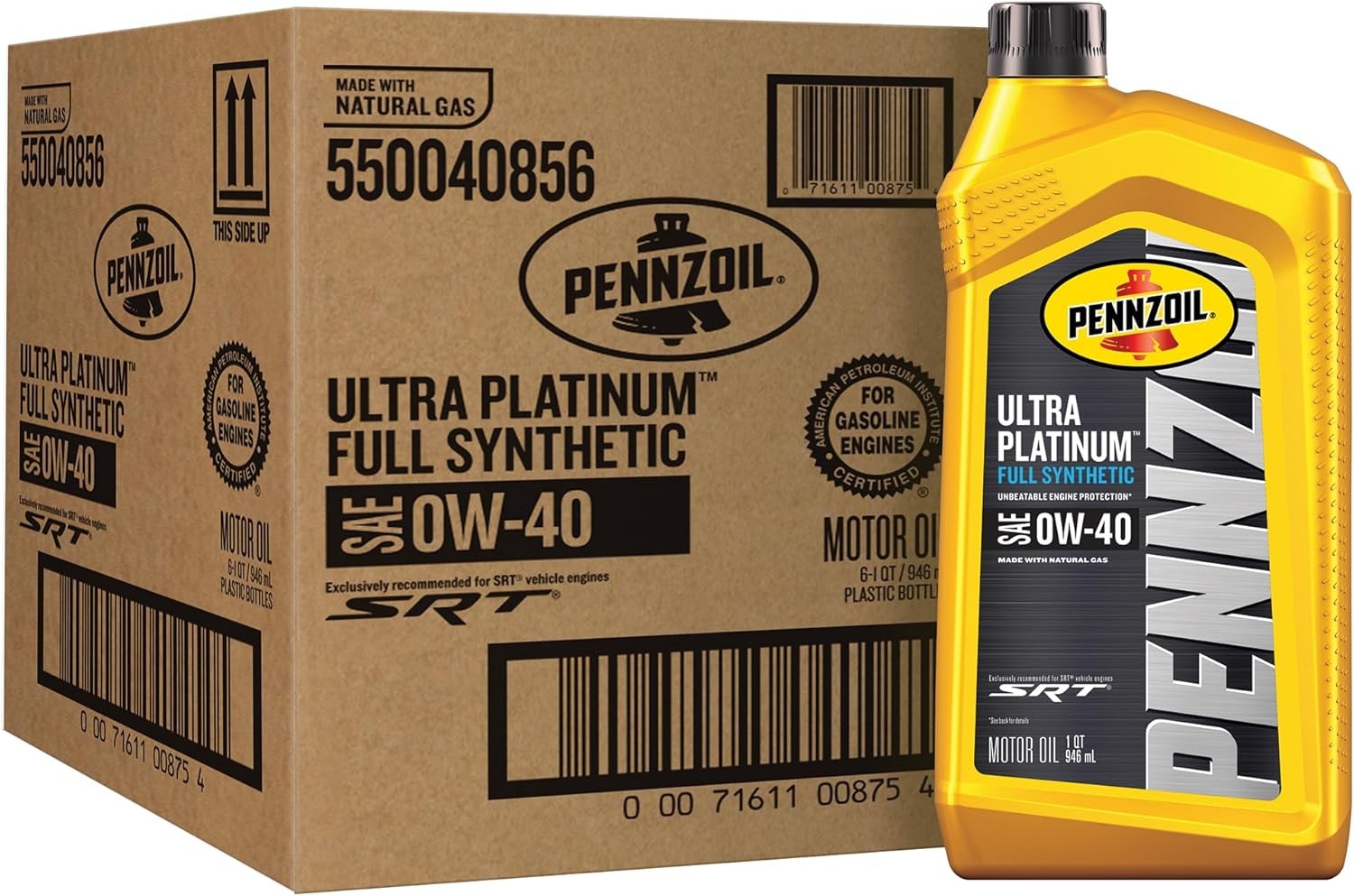 Ultra Platinum Full Synthetic 0w-40 Motor Oil, 1 Quart (6 Pa
