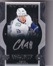 Upper Deck Exquisite 2023-24 NHL No. R49 Cole McWard Rookie On-Card Auto 66/99