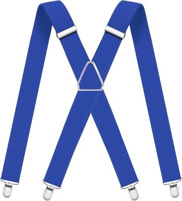 Men Heavy Duty Suspenders with Strong Clips Adjustable Braces X-Back for Work US