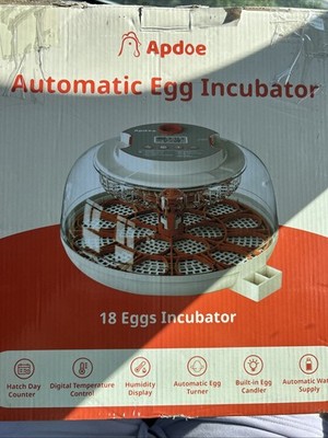 OPEN BOX DISCOUNT!  INCUBATOR Apdoe 18 Egg Incubator.