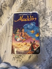RARE Walt Disney Classic VHS Aladdin BLACK DIAMOND Clamshell #1662
