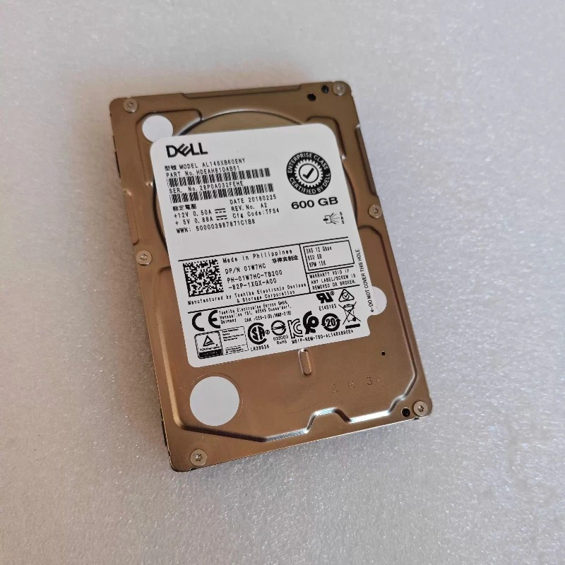 DELL HARD DRIVE HDD SAS AL14SXB60ENY 2.5" 600GB 12G 15K RPM 1W7HC - Image 2 of 4