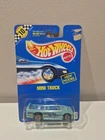 Vintage 1990 Hot Wheels Mini Truck 89 Blue Speed Points Bad Card G3